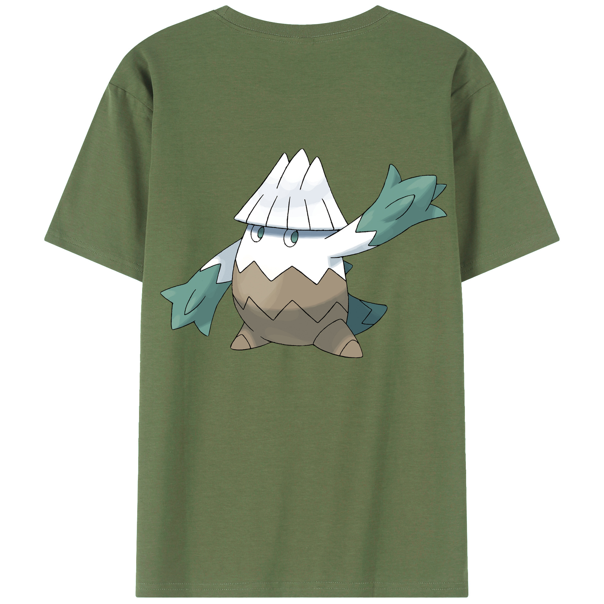 （画像用） ポケットモンスター Pokémon 綿100％ メンズ半袖Tシャツ（バックプリント） 通気性